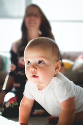 baby crawling