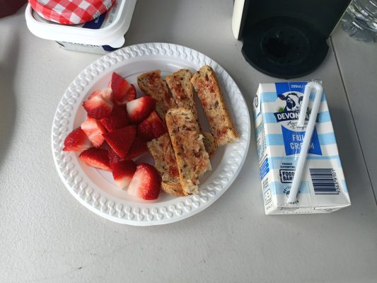 breakfast in camping