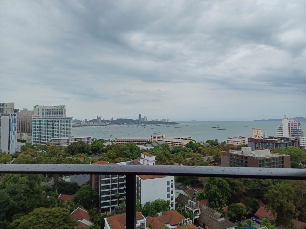 pattaya sea view from hotel room